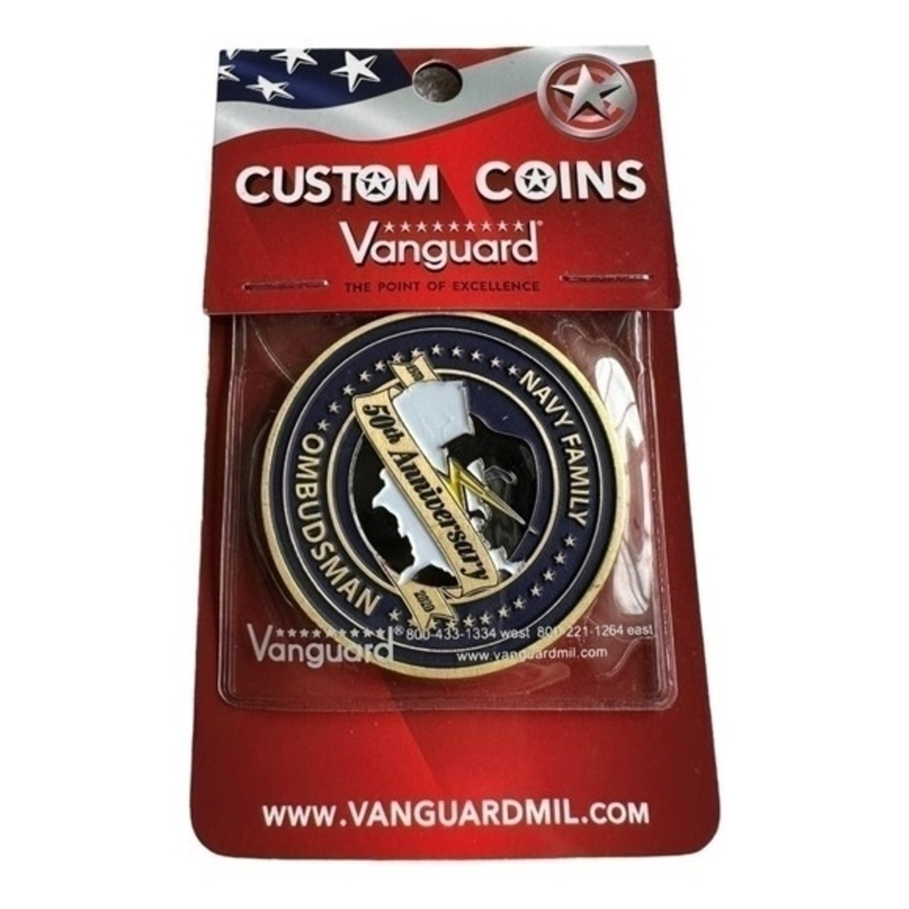 VANGUARD Navy Ombudsman 50th Anniversary Challenge Coin Medallion Military New